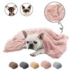 Plush pet mat double pet blanket