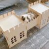 Rabbit Castle Export Quality Assembled Detachable Rabbit Wooden House Guinea Pig Guinea Pig Shelter