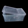 Plastic transparent reptile feeding box