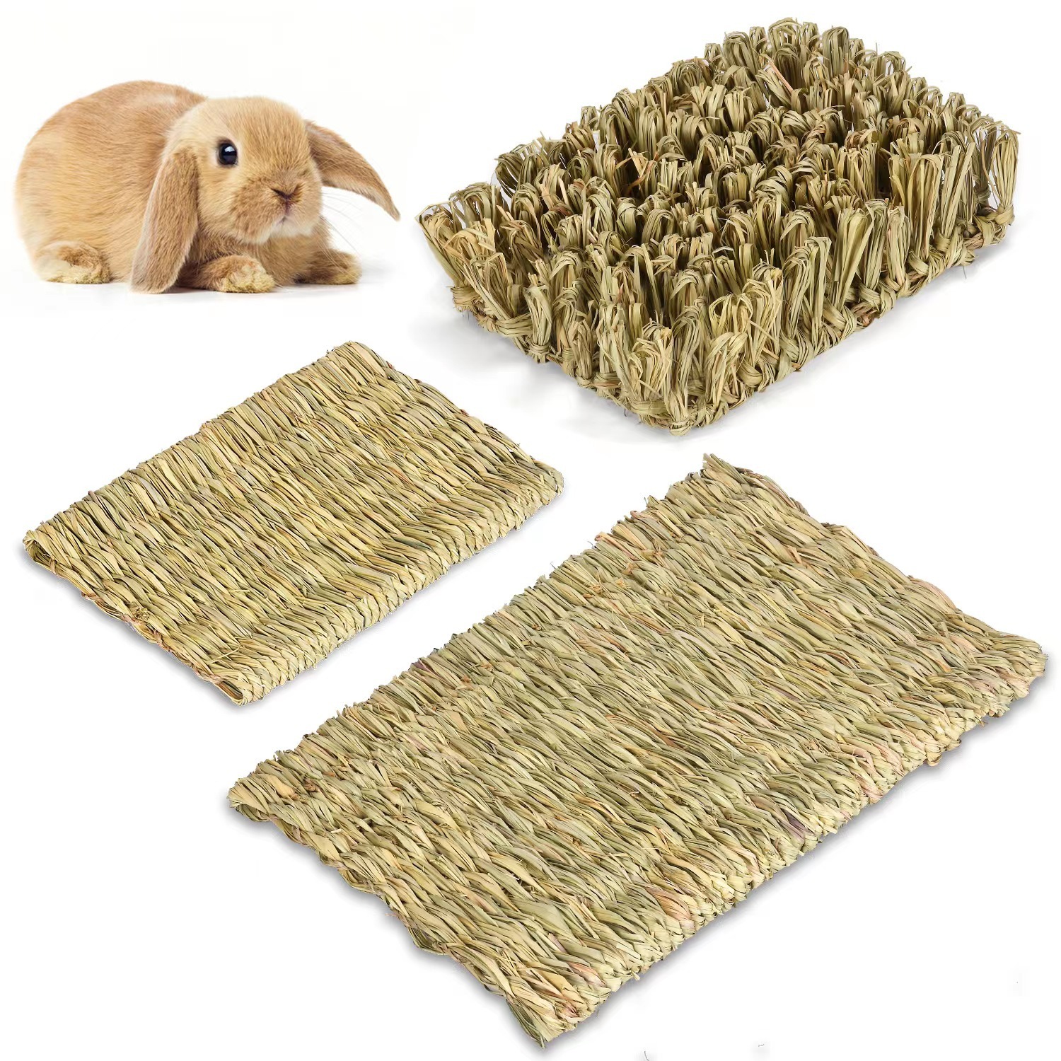 Environmental-friendly And Breathable Straw Totoro Guinea Pig Simulated Grass