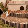 Oak Cork Hamster Digging Dust-free Bedding Djungarian Hamster Cage Landscaping Supplies