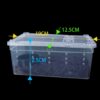 Plastic transparent reptile feeding box