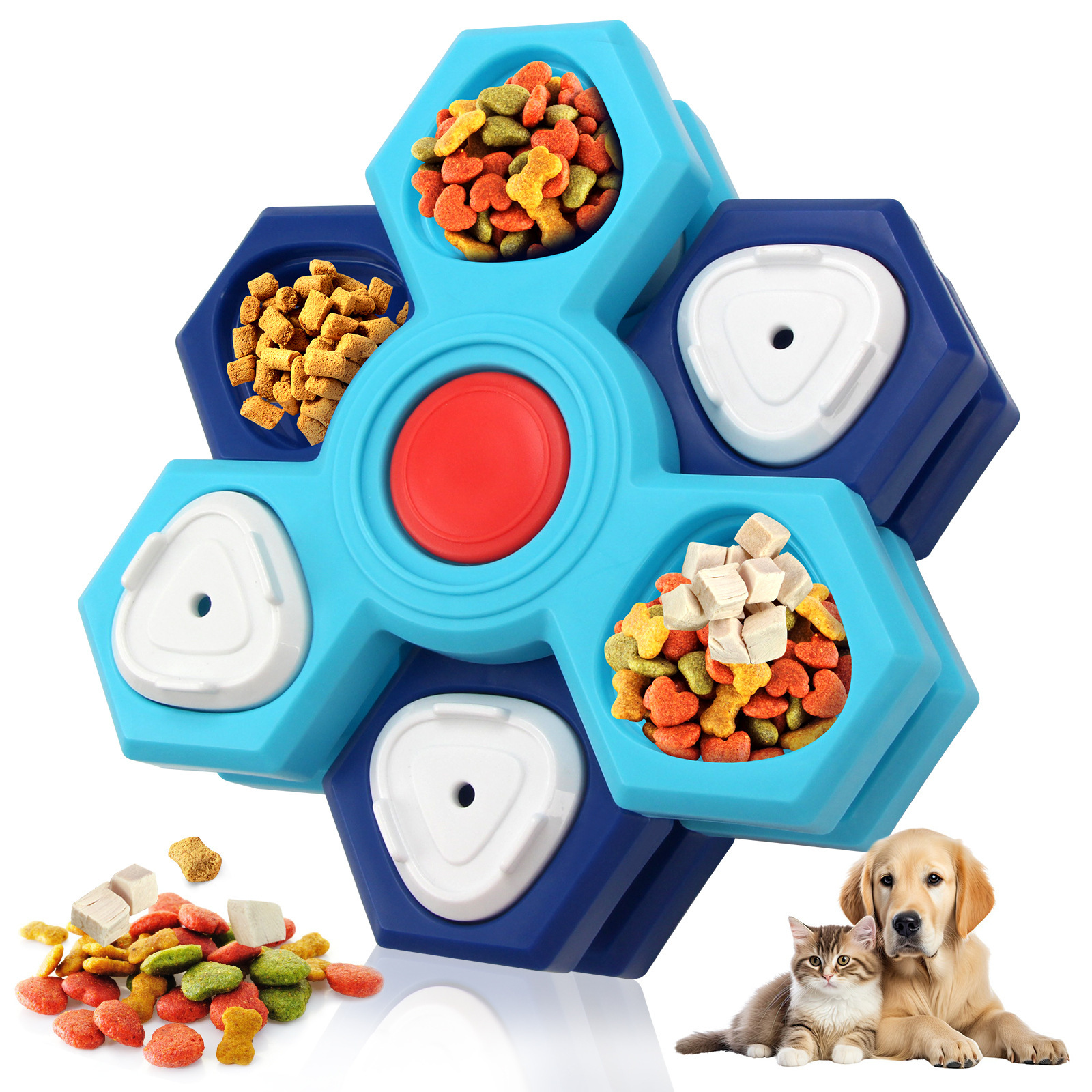 Pets Puzzle Training Slow Feeding Dog Bowl Pet Products