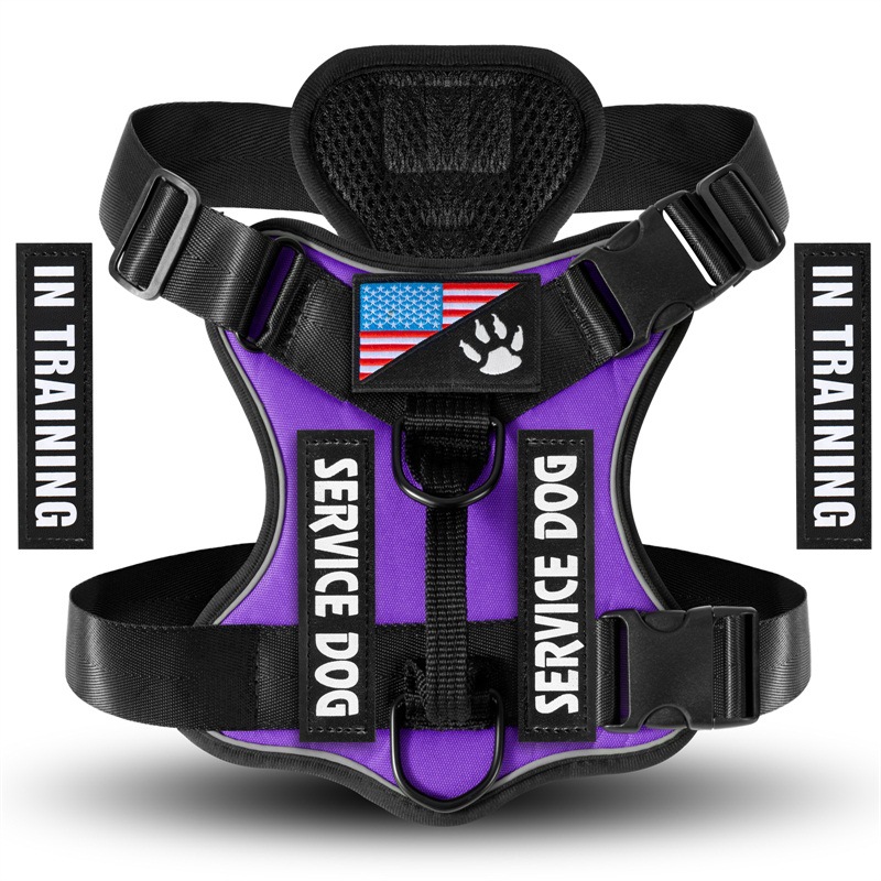 Shock Absorption Night Vision Reflective Pet Tactical Chest Strap