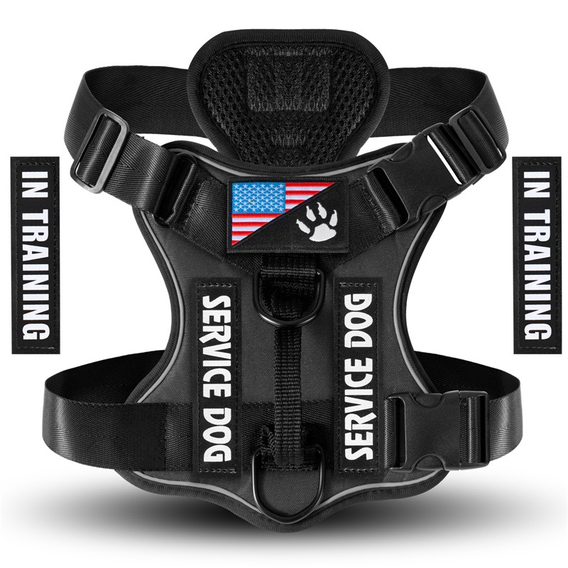 Shock Absorption Night Vision Reflective Pet Tactical Chest Strap