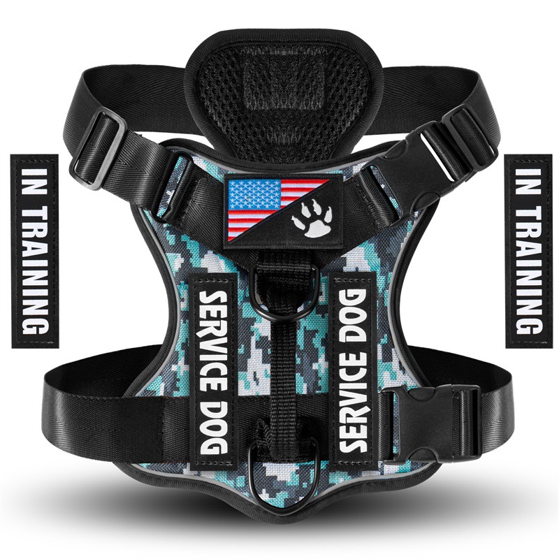 Shock Absorption Night Vision Reflective Pet Tactical Chest Strap