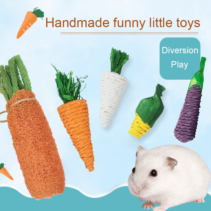 Hamster Toys Rabbit Molar Supplies Carrots