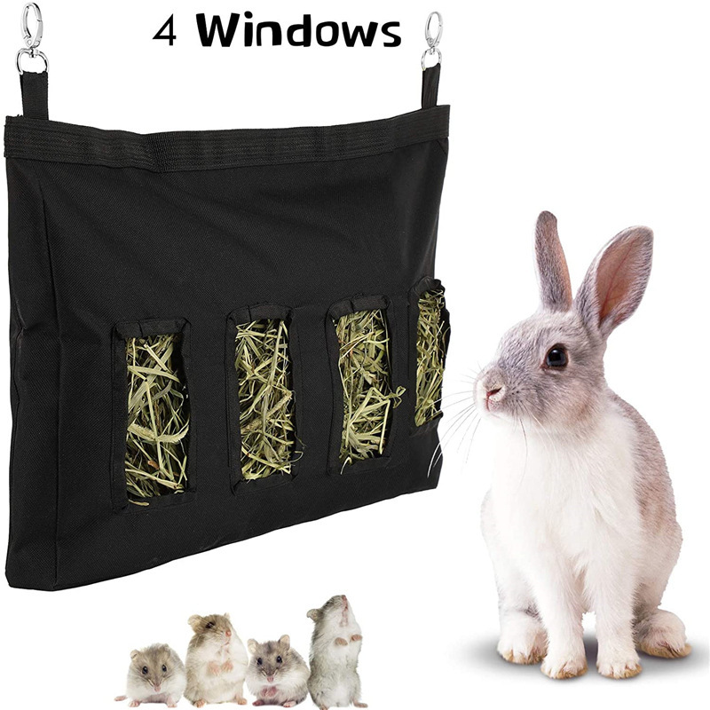 Rabbit Hay Feeder Bag, Guinea Pig Hay Feeder, Guinea Pig Hay Feeder Storage, Hanging Rabbit Hay Feeder Bag For Guinea Pigs Bunnies Chinchillas