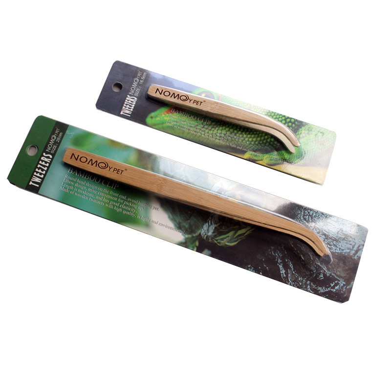 Bamboo Tweezers Crawling Pet Feeding Tool Set Pet Reptile Tortoise