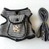 Pet Vest Houndstooth Pet Suit