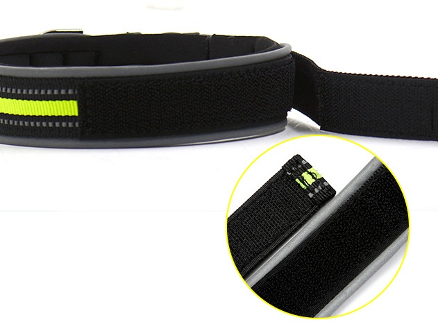 Pet Collars Thicken Comfortable Pets Plus Velcro Luminous Neoprene Dog Collars Cat Collars