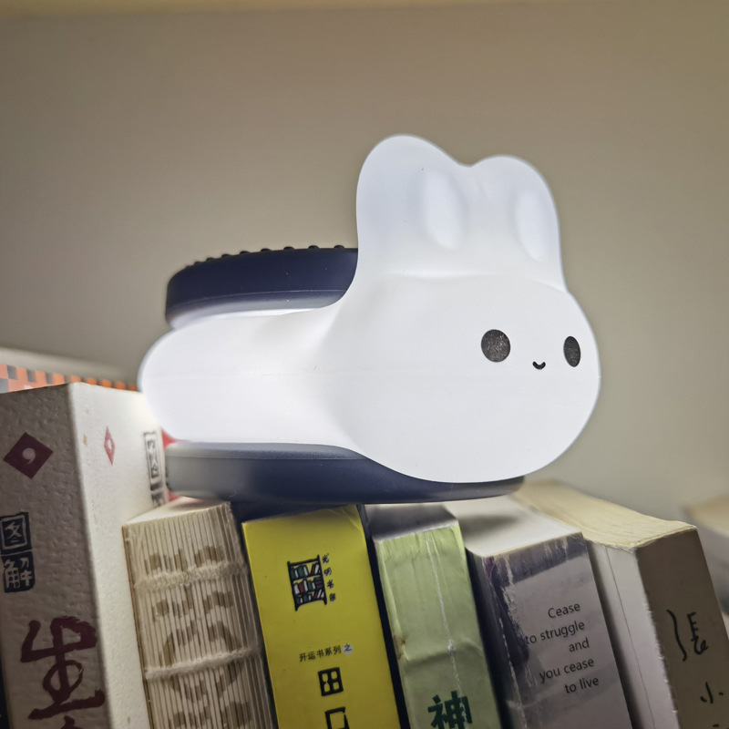 Little Rabbit New Product Charging And Plugging Creative Mini Silicone Clapping Lamp