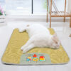 Pet Mat Ice Cool Grass Mat Dog's Nest Tengzhu Cooling Summer Pet's Nest Cat Sleeping Mat Anti Scratch Dog Bed Anti Moisture Dogs Cats Supplies Summer Pet Products