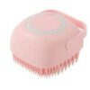 Silicone Dog Bath Massage Gloves Brush Pet Cat Bathroom Cleaning Tool Comb Brush For Dog Can Pour Shampoo Dog Grooming Supplies